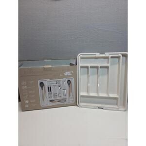 Wheat Straw Silverware Drawer Organizer Expandable NEW